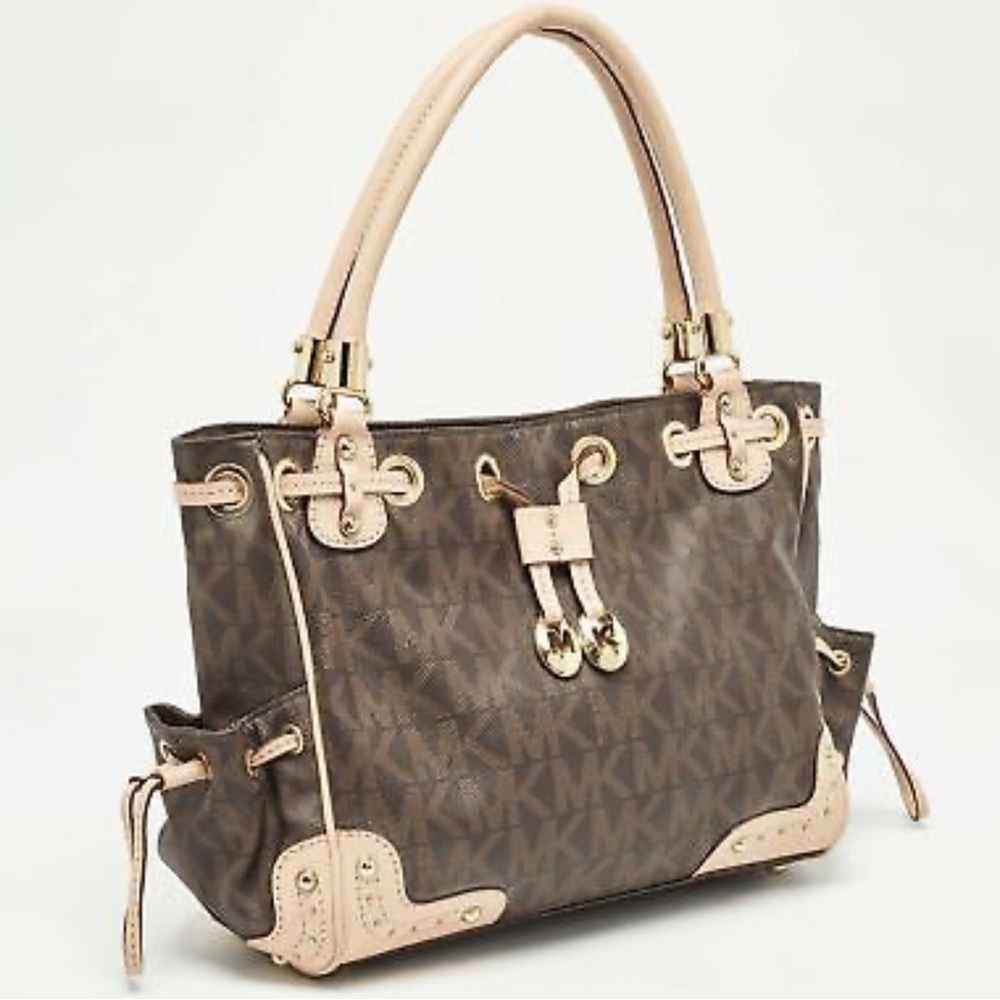 Michael Kors Brown and Cream Women's Bag